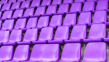 Fototapeta premium Arrangement of bright stadium seats, closeup abstract photo