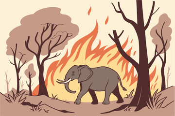 Forest on Fire, Hope on Foot: The Elephant’s Dilemma