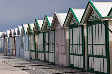 Naklejka premium Sceneries and Chalk cliffs along the Channel coast in France, Normandy