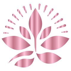 Glowing vector leaf emblem perfect for a futuristic technology brand