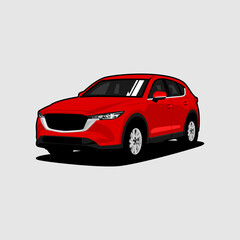 Naklejka premium suv car vehicle illustration