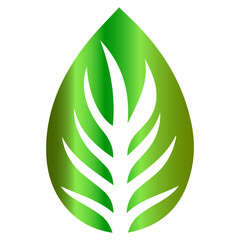 An artistic and modern interpretation of a geometric summer leaf design