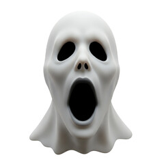Obraz premium Ghost Mask Halloween Horror Spooky White Mask with Transparent Background