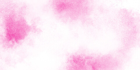 fresh and blurry pink cloud sky on art graphics, creative colorful modern pink paper, Soft and cloudy watercolor stain of pink paint texture, brush painted watercolor abstract painting background.