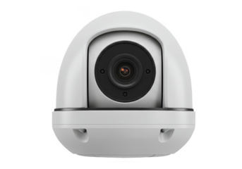 Illustration of a White CCTV Security Camera Device Transparent Isolated