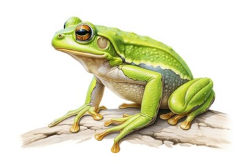 Fototapeta premium Frog amphibian wildlife reptile.