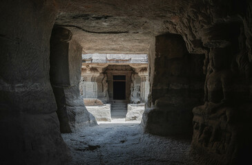 Ellora Caves: Unique Temple Complex. Maharashtra. India.
