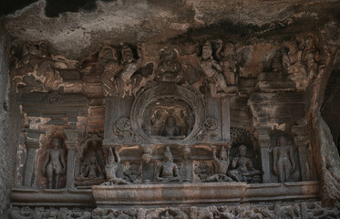 Ellora Caves: Unique Temple Complex. Maharashtra. India.