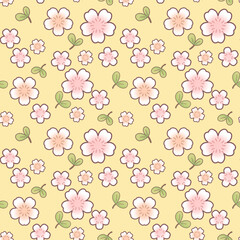 Floral pattern, seamless floral background, perfect for fabric and wall decoration.