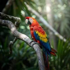 scarlet macaw parrot