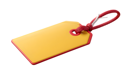 A stylized tag icon representing labels or categories, isolated on Transparent Background.