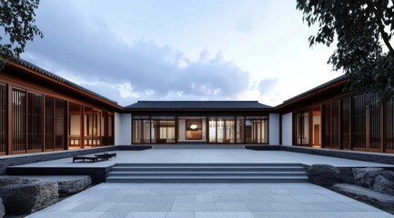 Fototapeta premium modern building in the morning