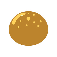 Freshly baked cookie cartoon illustration for design elements with simple style