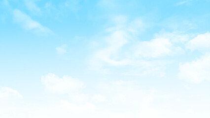 Blue sky background with white cloud in sunny day. sky-clouds background. Vector illustration.