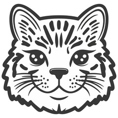 manul, animal, vector, transparent background, feline, fluffy, isolated, furry, mammal, beautiful, adorable, breed, cute, small, nature, wildlife, zoo