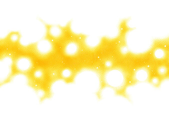 丸 光 漫画 カケアミ トーン 黄色　背景 グラフィック イラスト