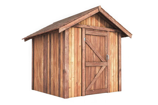 recommend clip art: Detailed wooden garden shed structure, outdoor storage unit, backyard shed, wood texture, architecture, garden shed isolated on transparent background