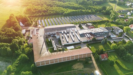 Industrial Production Facility with Solar Energy