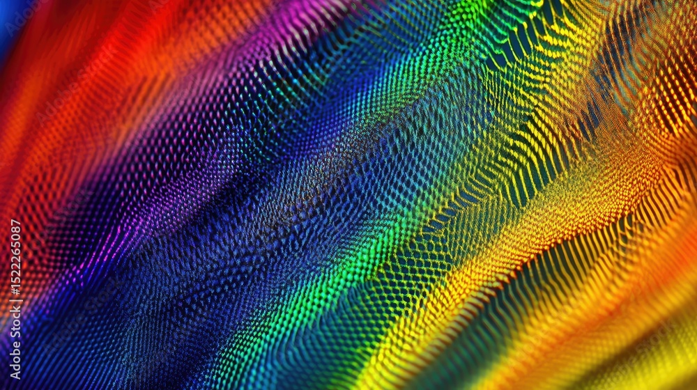 Poster colorful wave patterns with vibrant gradient textures in a mesmerizing display of light and color cr