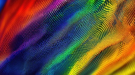 Colorful Wave Patterns with Vibrant Gradient Textures in a Mesmerizing Display of Light and Color Created by Complex Digital Effects and Abstract Artistry