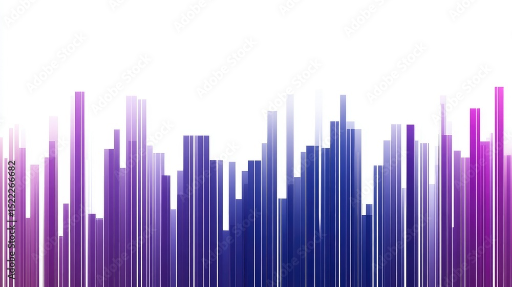 Poster abstract gradient background with vertical lines in shades of blue and pink, suitable for modern des