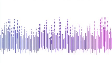 Abstract Sound Wave Graphic Representation in Bright Colors with Gradients for Music, Audio, and Technology Themes Suitable for Creative Projects and Digital Media.