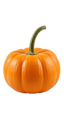 Obraz premium Isolated Orange Pumpkin with Transparent Background for Fall Decoration