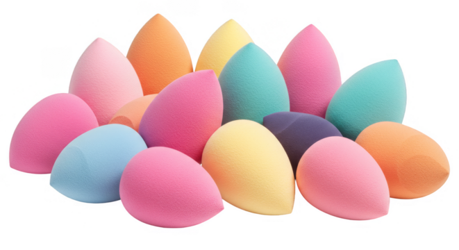 Isolated Pile of Colorful Marshmallow Candies Heap Against Transparent Background