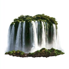 Iguazu Falls waterfall isolated nature.