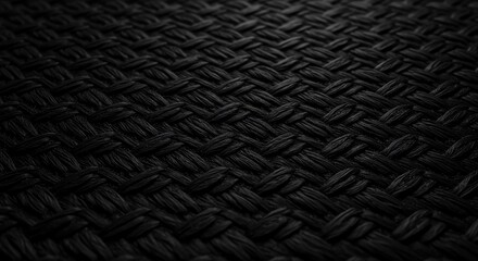 Fototapeta premium Dark Woven Textile Texture Material