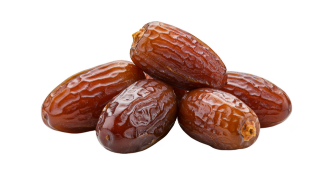 Isolated Still Life Dates Fruit on Transparent Background PNG Image