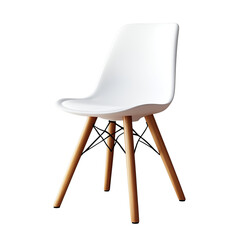 An iconic chair in contemporary design, with clean lines and a timeless appeal, highlighting the harmonious blend of form and function in modern interior decor.