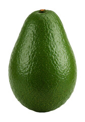 Isolated Transparent Background Image of a Fresh Green Avocado