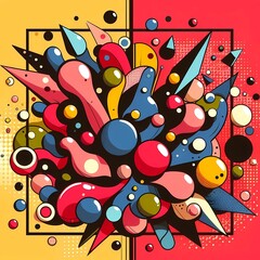  Vibrant Abstract Burst of Colors  
