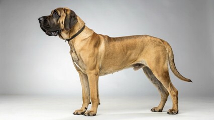 Obraz premium Fila Brasileiro on studio background