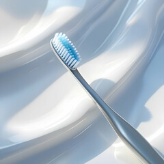 A modern toothbrush with sleek design and ergonomic handle.