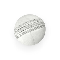 Cricket Ball isolated on transparent background