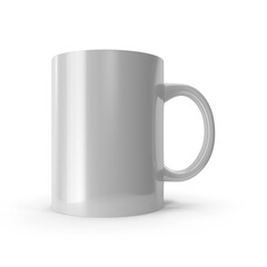 White Coffee Mug isolated on transparent background