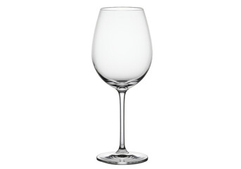 Isolated Transparent Wine Glass With No Wine Alcohol Beverage Drink