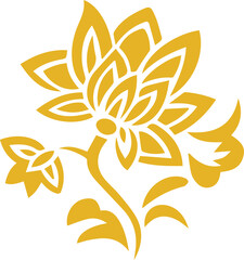 Beautiful flower art and mandala vector design