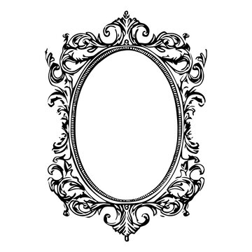 Individual hand drawn Vintage Frame vintage frame style.