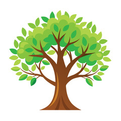 Aesthetic Hand Sketched Tree Vector Illustration