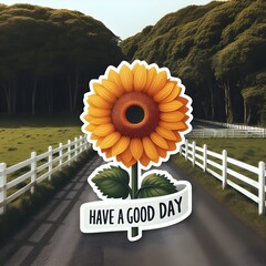 Sunflower Cheer: Have a Good Day
