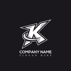 Obraz premium Letter K logo design