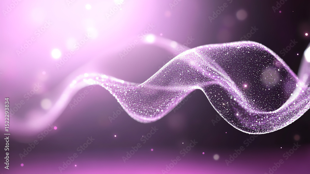 Aufkleber a shimmering wave of light with a magical blend of pink tones, creating a mesmerizing visual effect 