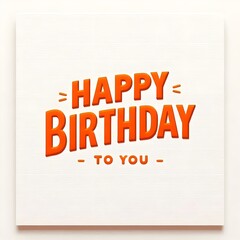Bold Happy Birthday Greeting Card