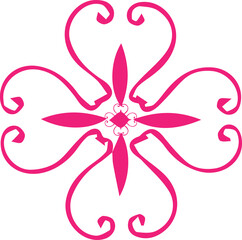 Beautiful flower art and mandala vector design