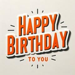 Bold Happy Birthday Greeting Card