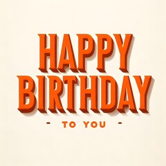 Bold Happy Birthday Greeting Card