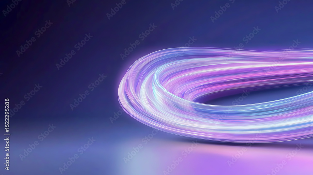 Poster Abstract light trails showcasing vibrant colors and dynamic movement, perfect for modern designs and backgrounds.